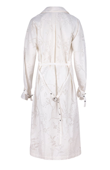 White Lace Coat Dress