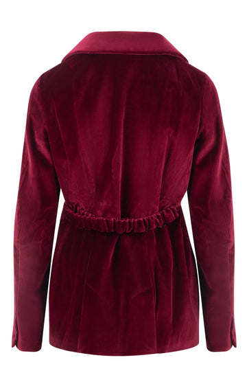 Red Velvet Tailored Jacket
