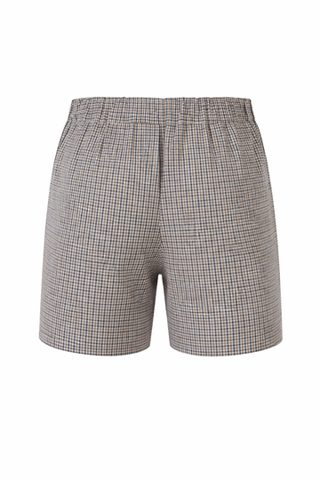 Checked Cotton Shorts