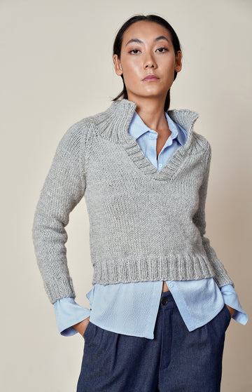 Grey Chunky Knit Jumper