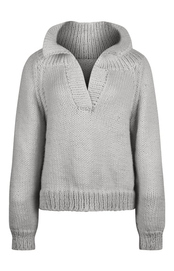 Grey Chunky Knit Jumper