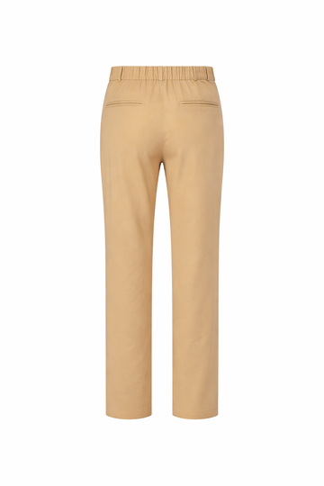 Beige Cotton Twill Trousers