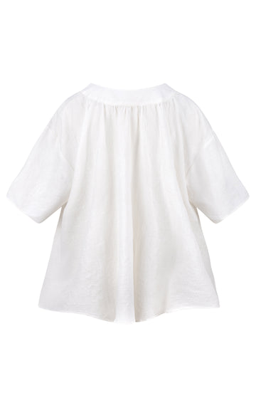 White Loose Fitted Top