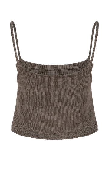 Khaki Knit Cami Top