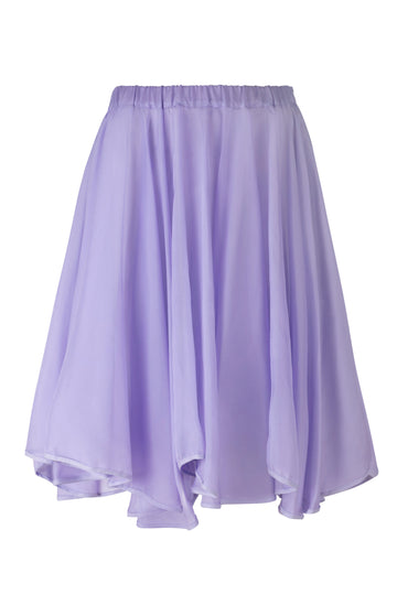 Purple Silk Organza Skirt