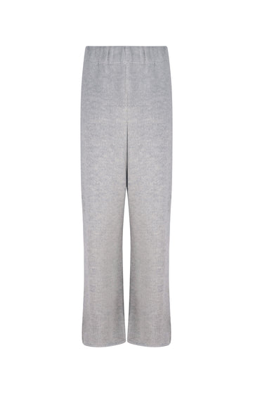 Grey Chunky Knit Trousers