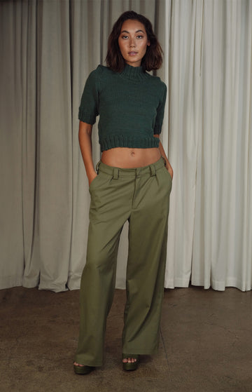 Green Baggy Trousers