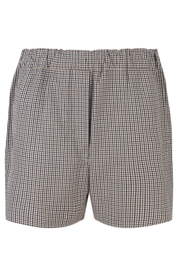 Checked Cotton Shorts