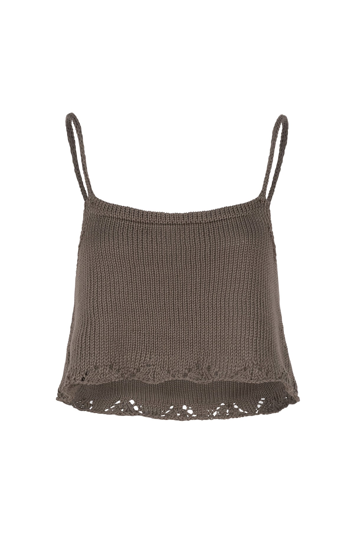 Khaki Knit Cami Top