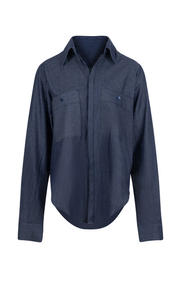Navy Denim Shirt
