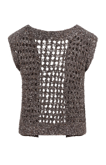 Brown Knit Vest