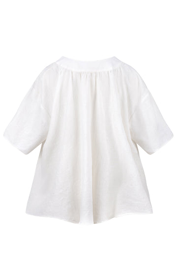 White Loose Fitted Top