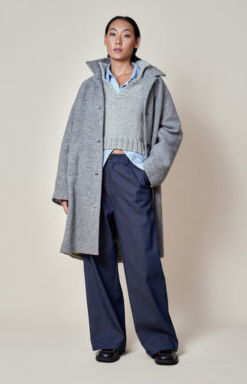 Light Grey Wool Coat